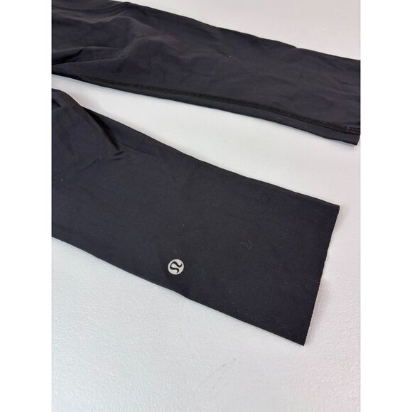 Lululemon women's 4 black fast and free high rise crop leggings pockets athletic - Picture 5 of 6
